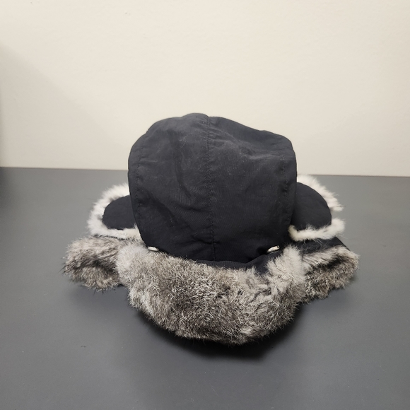 FRR Canada Black Sheepskin Bomber Hat Sz S - Picture 1 of 11